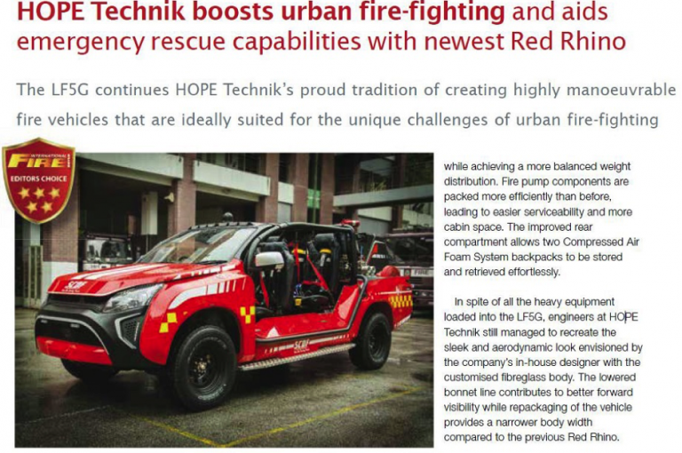 HOPE Technik boosts urban fire-fighting