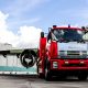 Hook lift foam tender for Changi Airport